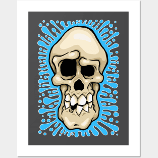 Skull Splat Posters and Art